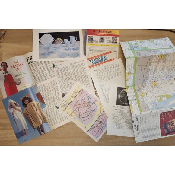 70 + Pcs Junk Journal Scrapbooking Destash Supplies Mixed Paper Bundle - Picture 5 of 9